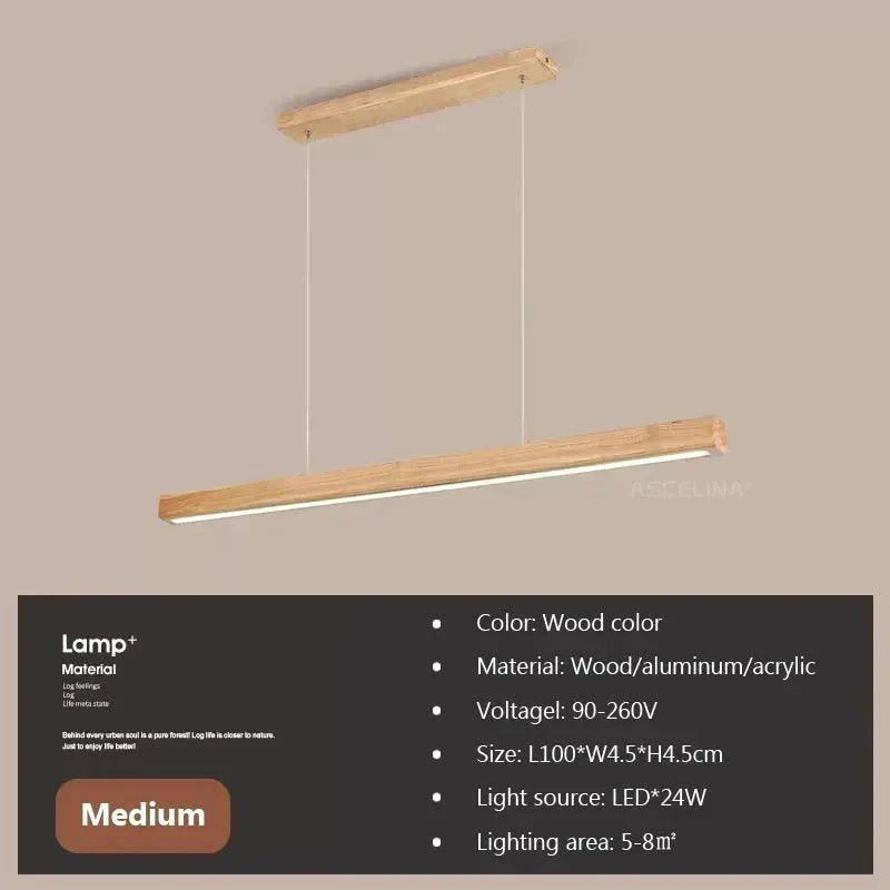 Luminaire Élégant en Bois Épuré IL297364-ILLUMEEN.COM