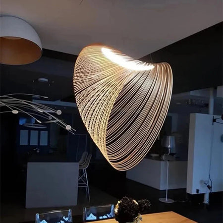 Luminaire Élégant en Bois LED Personnalisable IL385720-ILLUMEEN.COM