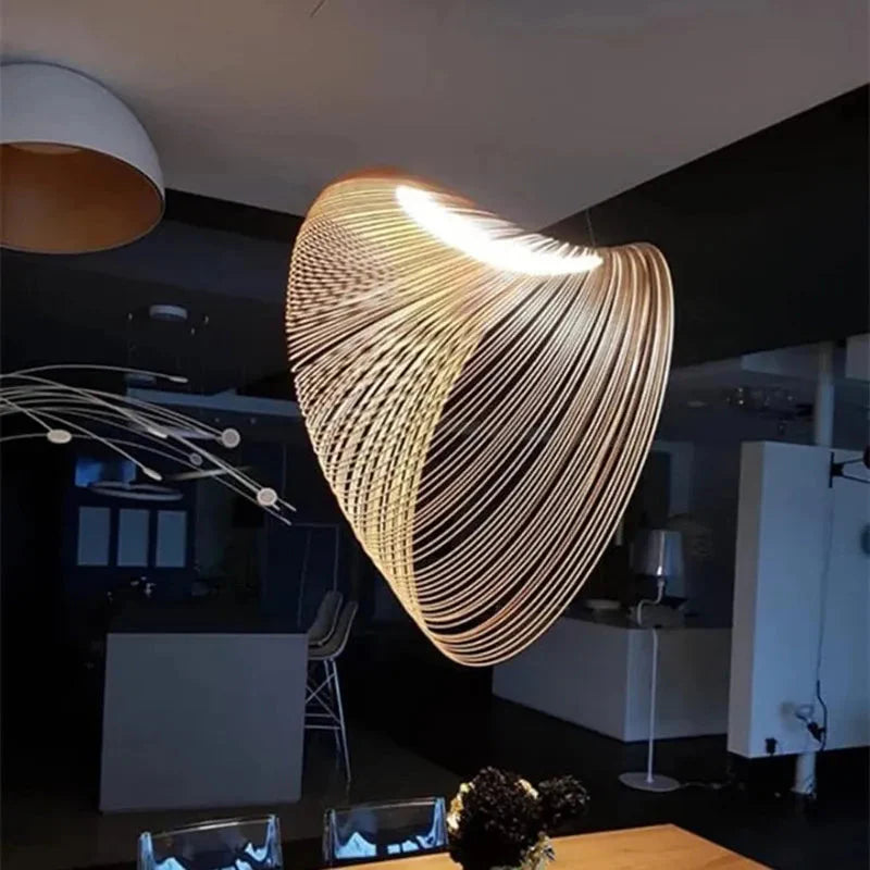Luminaire Élégant en Bois LED Personnalisable IL385720-ILLUMEEN.COM