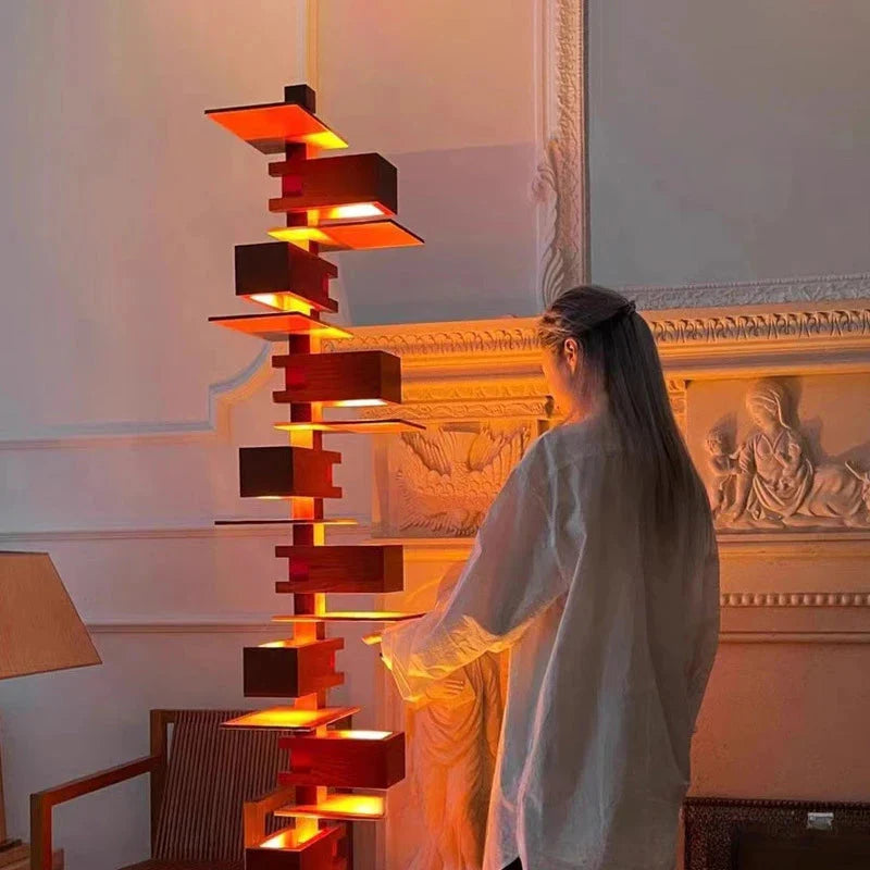 Luminaire Élégant en Bois Massif IL739124-ILLUMEEN.COM