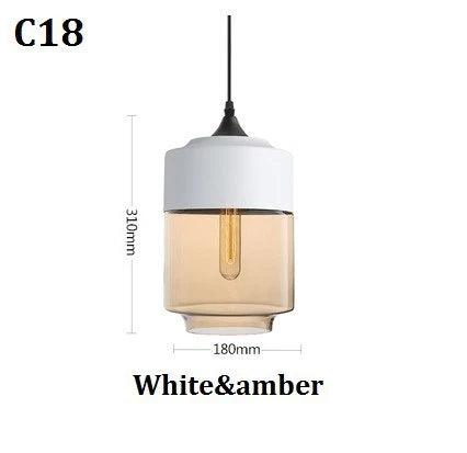 Luminaire Élégant en Bois Noir et Verre Ambré IL593827-ILLUMEEN.COM