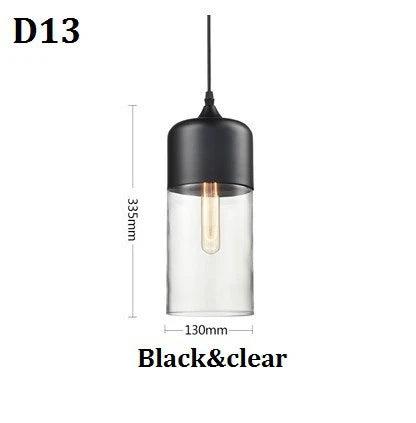 Luminaire Élégant en Bois Noir et Verre Ambré IL593827-ILLUMEEN.COM