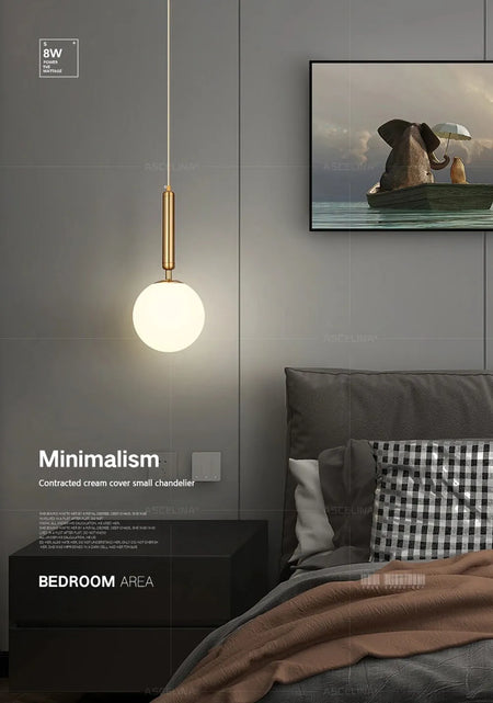Luminaire Élégant en Boule Dorée - IL198374-ILLUMEEN.COM