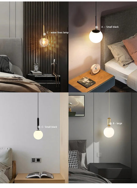 Luminaire Élégant en Boule Dorée - IL198374-ILLUMEEN.COM