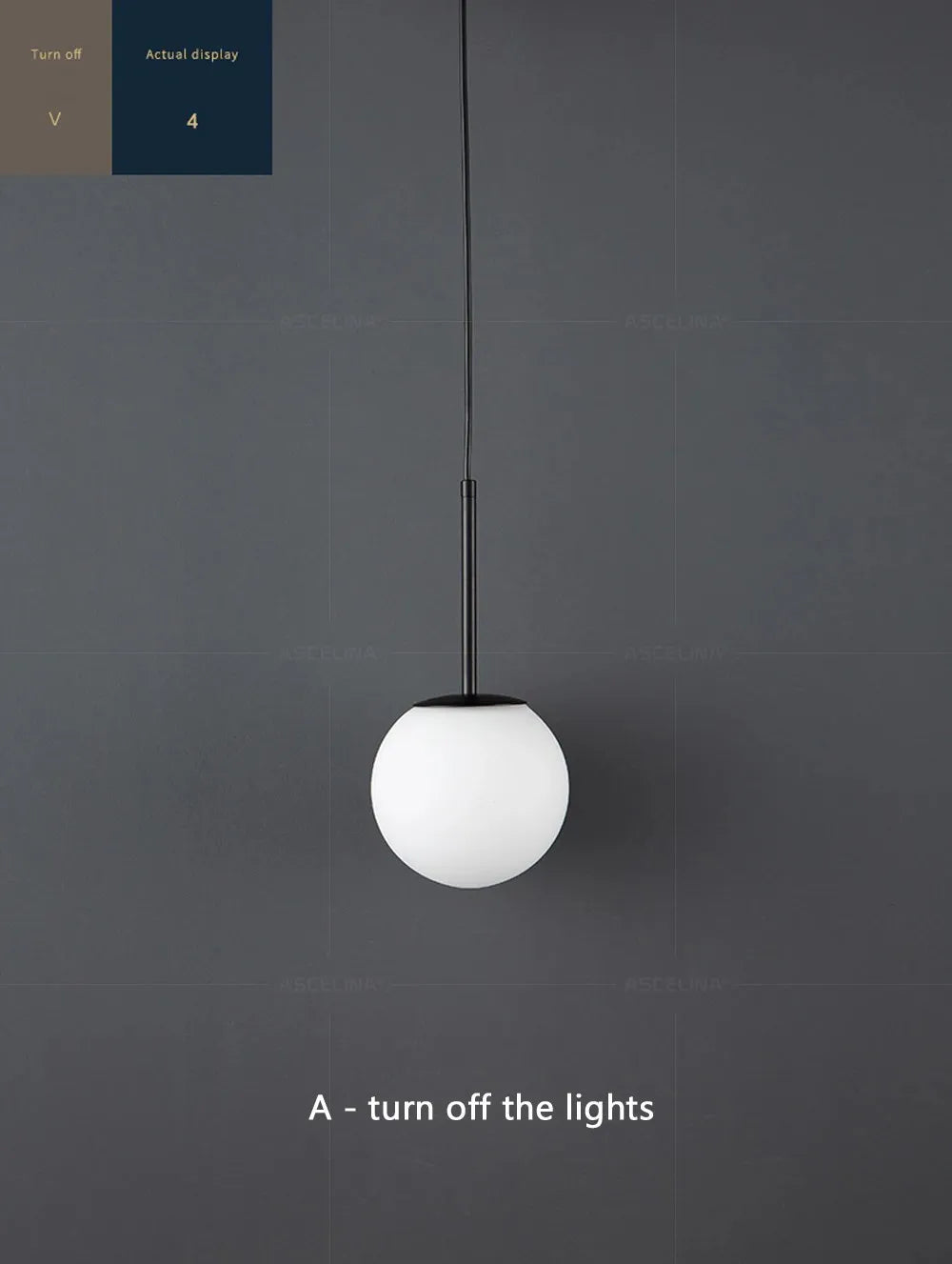 Luminaire Élégant en Boule Dorée - IL198374-ILLUMEEN.COM