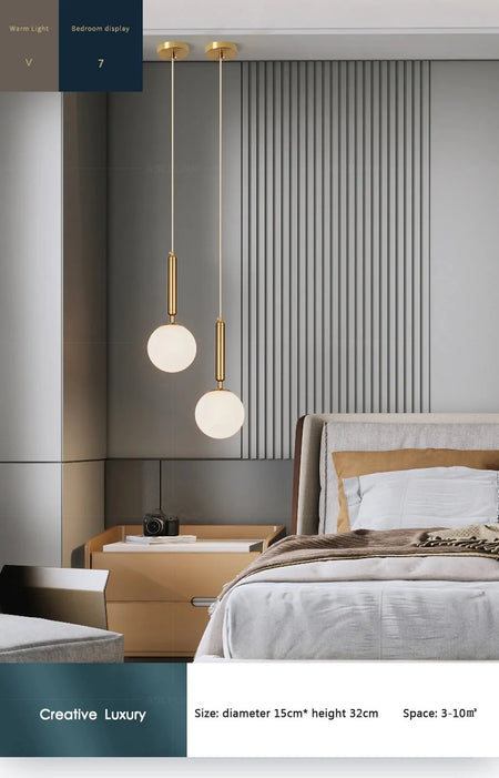 Luminaire Élégant en Boule Dorée - IL198374-ILLUMEEN.COM
