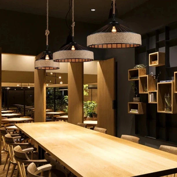Luminaire Élégant en Chanvre Rétro IL487352-ILLUMEEN.COM