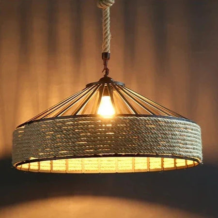 Luminaire Élégant en Chanvre Rétro IL487352-ILLUMEEN.COM