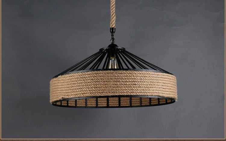 Luminaire Élégant en Chanvre Rétro IL487352-ILLUMEEN.COM