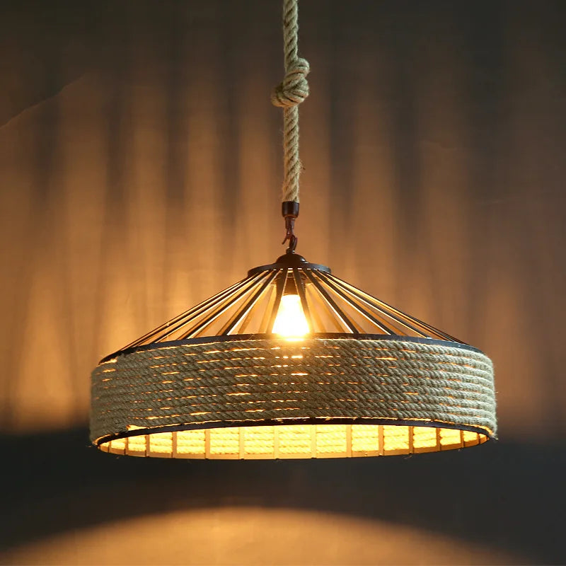 Luminaire Élégant en Chanvre Rétro IL487352-ILLUMEEN.COM