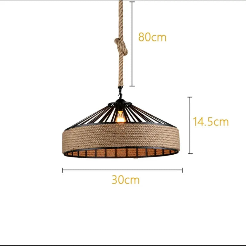 Luminaire Élégant en Chanvre Rétro IL487352-ILLUMEEN.COM