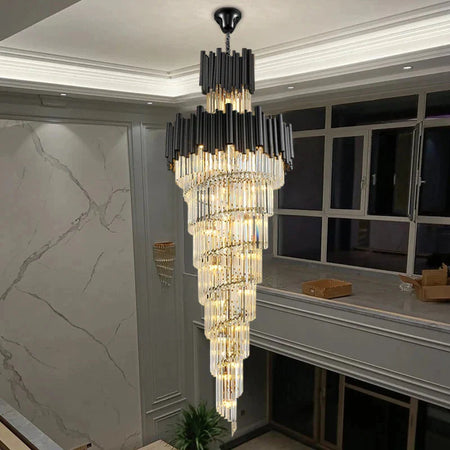 Luminaire Élégant en Cristal avec Finitions Dorées IL482017-ILLUMEEN.COM