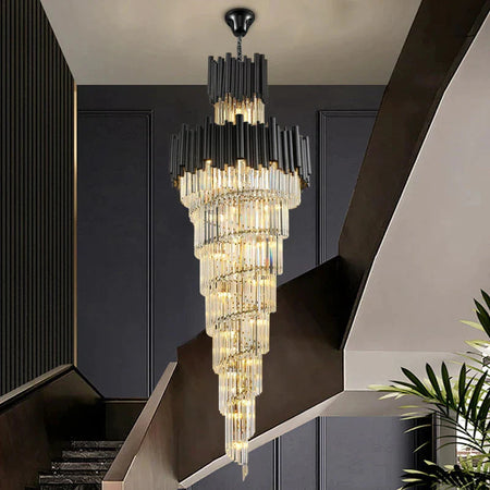 Luminaire Élégant en Cristal avec Finitions Dorées IL482017-ILLUMEEN.COM