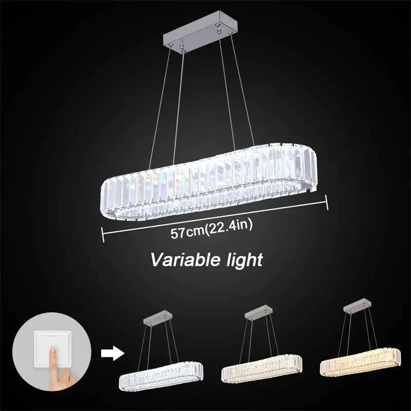 Luminaire Élégant en Cristal avec Télécommande IL123456-ILLUMEEN.COM