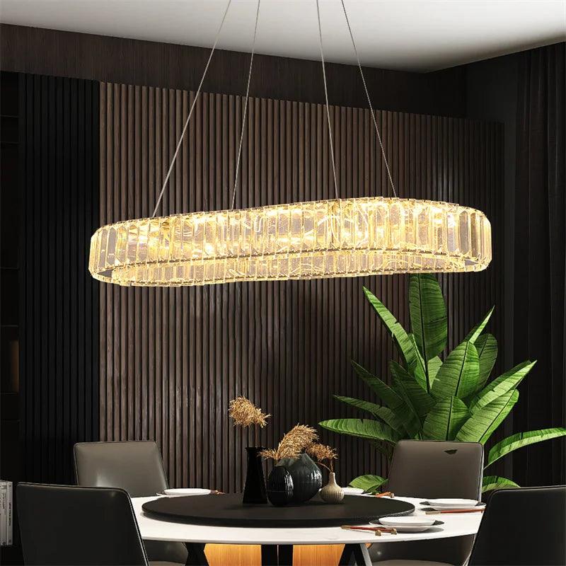 Luminaire Élégant en Cristal avec Télécommande IL123456-ILLUMEEN.COM
