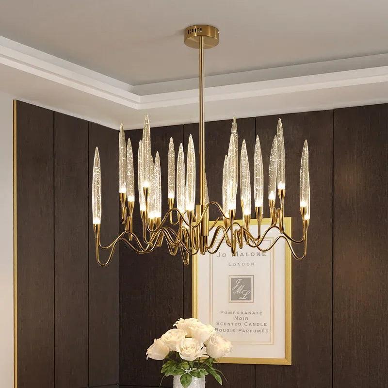 Luminaire Élégant en Cristal et Fer IL569483-ILLUMEEN.COM