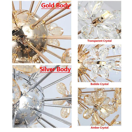 Luminaire Élégant en Cristal et Fer, IL582049-ILLUMEEN.COM