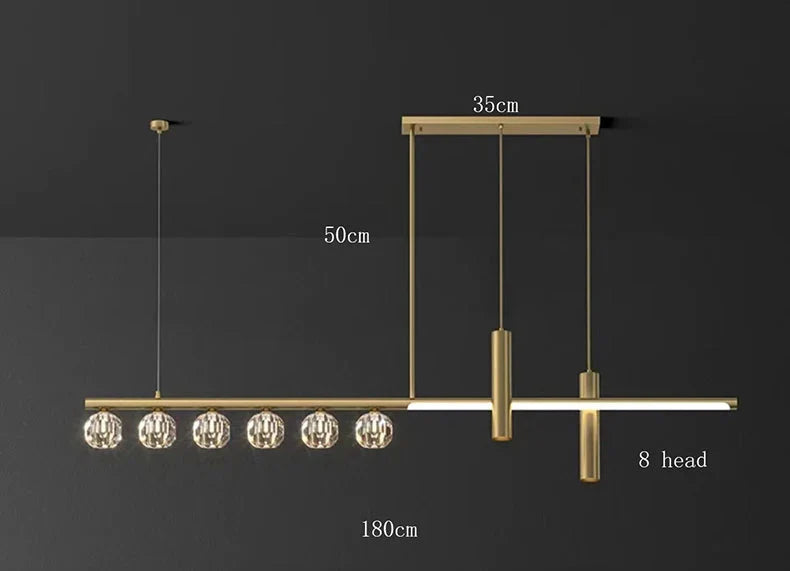 Luminaire Élégant en Cristal et Ferronnerie IL482736-ILLUMEEN.COM