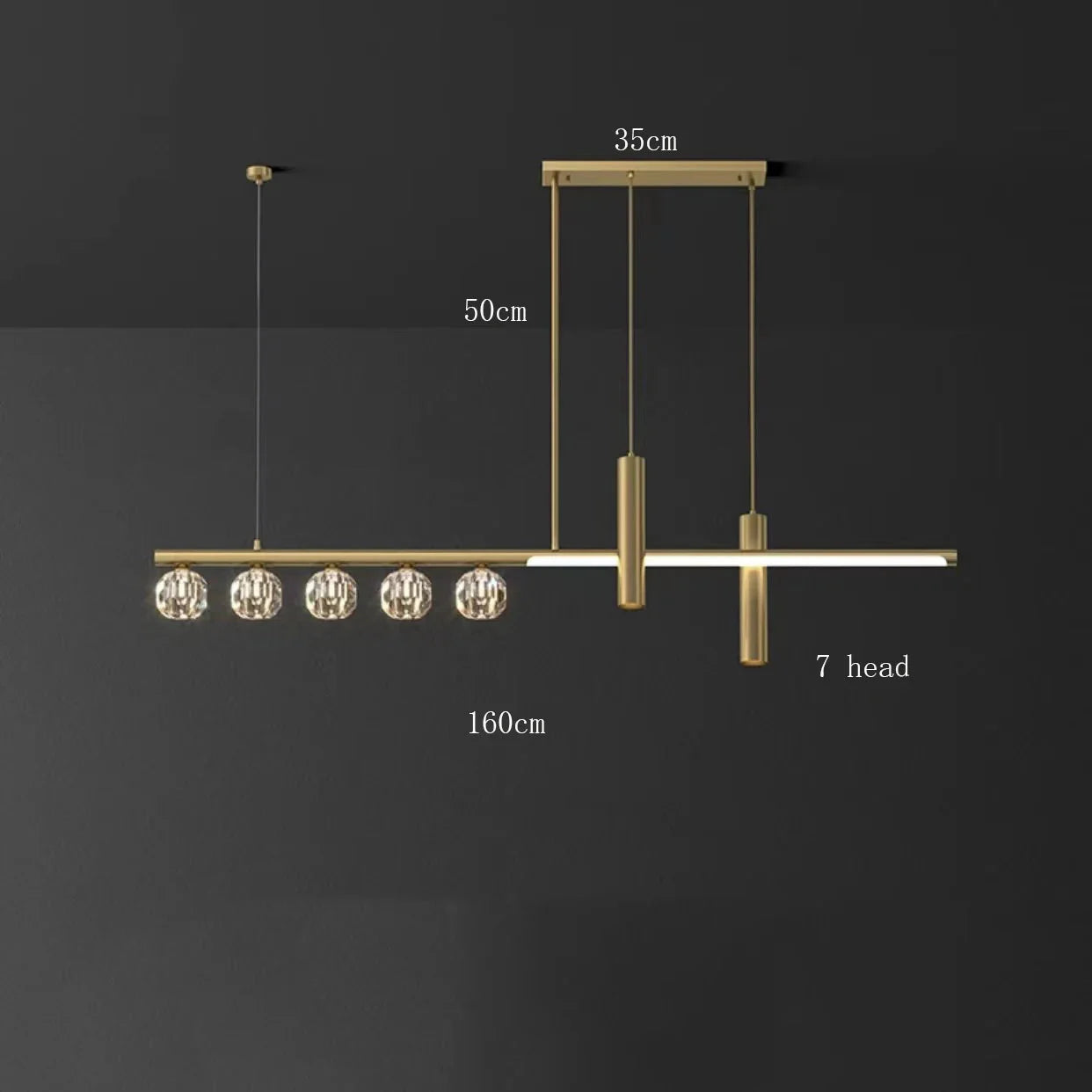 Luminaire Élégant en Cristal et Ferronnerie IL482736-ILLUMEEN.COM