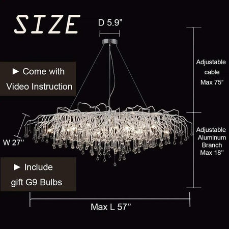 Luminaire Élégant en Cristal Postmoderne IL295731-ILLUMEEN.COM