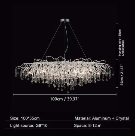 Luminaire Élégant en Cristal Postmoderne IL295731-ILLUMEEN.COM