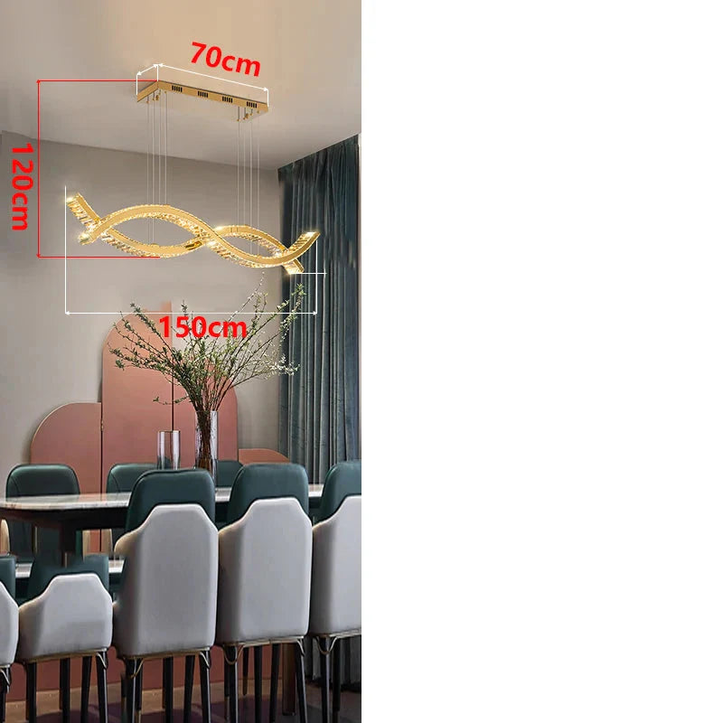 Luminaire Élégant en Cristal pour Salon et Salle à Manger IL527964-ILLUMEEN.COM