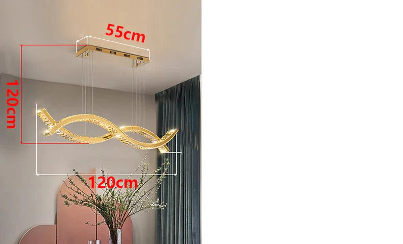 Luminaire Élégant en Cristal pour Salon et Salle à Manger IL527964-ILLUMEEN.COM