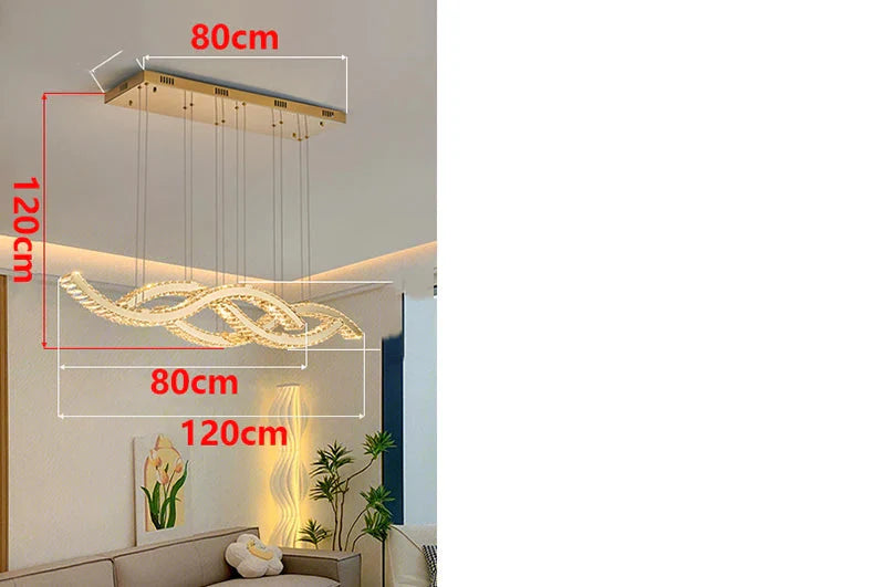 Luminaire Élégant en Cristal pour Salon et Salle à Manger IL527964-ILLUMEEN.COM