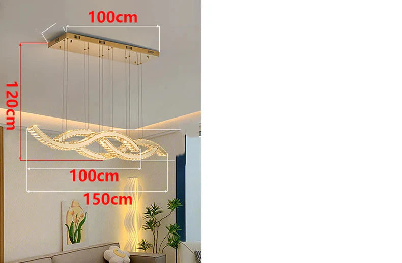 Luminaire Élégant en Cristal pour Salon et Salle à Manger IL527964-ILLUMEEN.COM