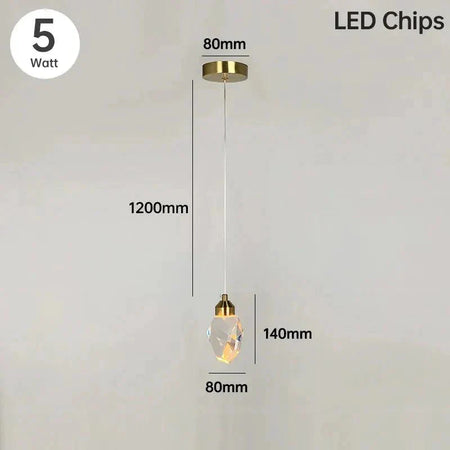 Luminaire Élégant en Cristal Taillé et Laiton Doré IL582749-ILLUMEEN.COM
