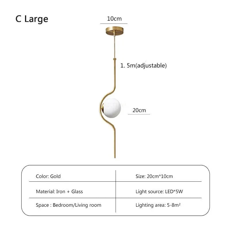 Luminaire Élégant en Cuivre avec Verre et LED Tricolore IL274586-ILLUMEEN.COM