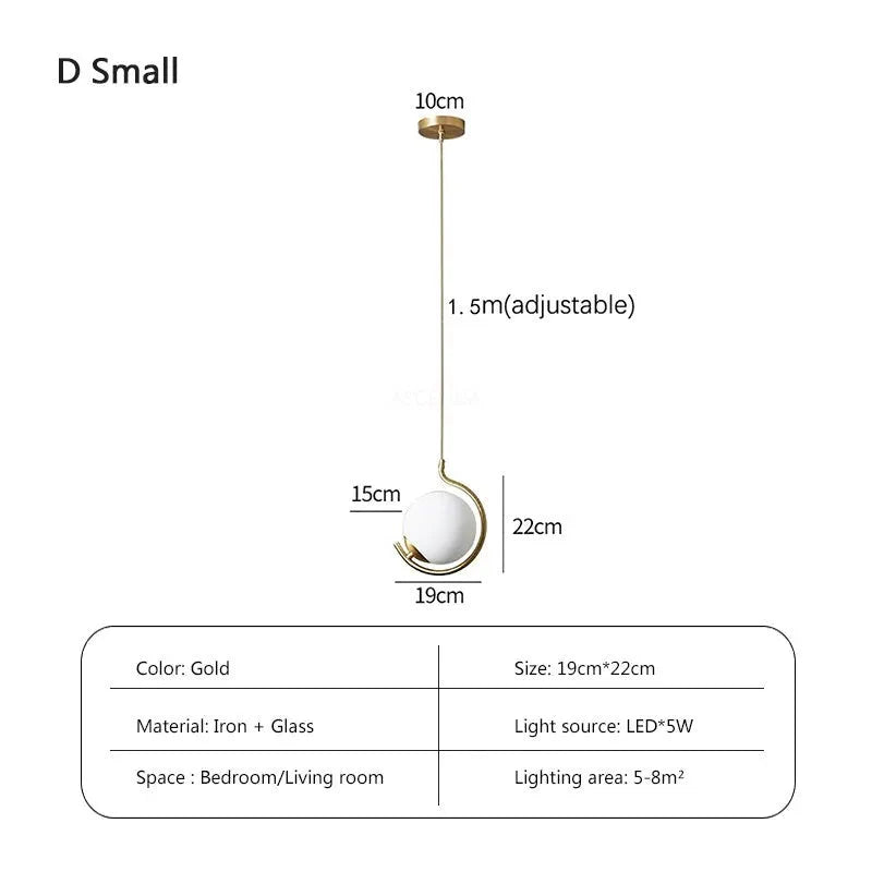 Luminaire Élégant en Cuivre avec Verre et LED Tricolore IL274586-ILLUMEEN.COM