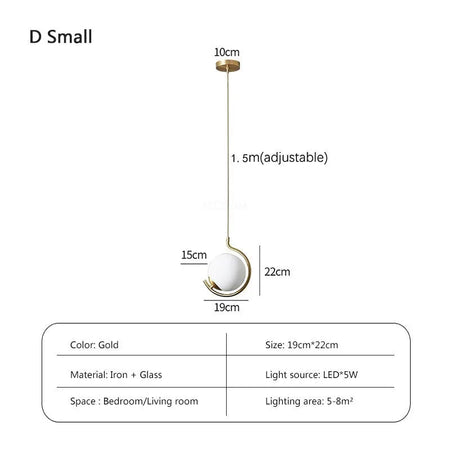 Luminaire Élégant en Cuivre avec Verre et LED Tricolore IL274586-ILLUMEEN.COM