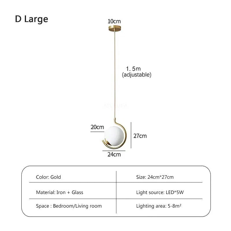 Luminaire Élégant en Cuivre avec Verre et LED Tricolore IL274586-ILLUMEEN.COM