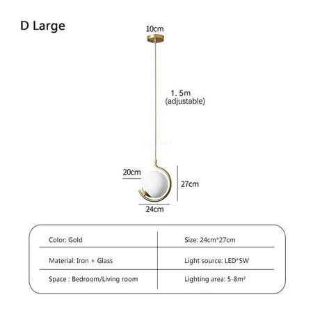 Luminaire Élégant en Cuivre avec Verre et LED Tricolore IL274586-ILLUMEEN.COM