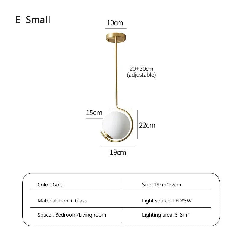 Luminaire Élégant en Cuivre avec Verre et LED Tricolore IL274586-ILLUMEEN.COM