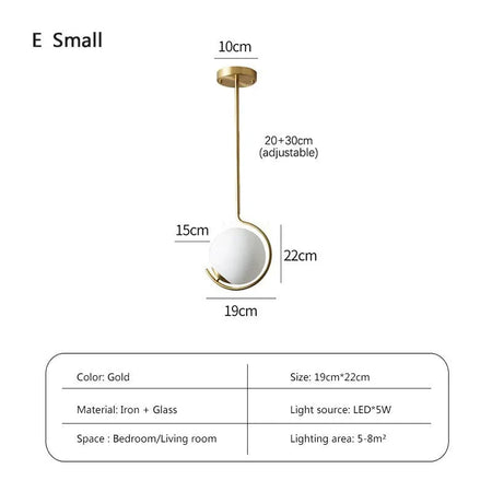 Luminaire Élégant en Cuivre avec Verre et LED Tricolore IL274586-ILLUMEEN.COM