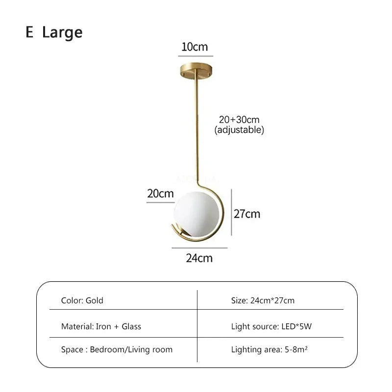 Luminaire Élégant en Cuivre avec Verre et LED Tricolore IL274586-ILLUMEEN.COM