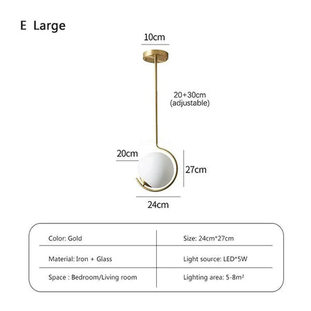 Luminaire Élégant en Cuivre avec Verre et LED Tricolore IL274586-ILLUMEEN.COM