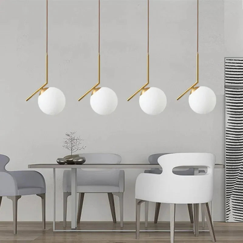 Luminaire Élégant en Cuivre avec Verre et LED Tricolore IL274586-ILLUMEEN.COM