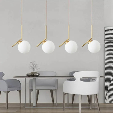 Luminaire Élégant en Cuivre avec Verre et LED Tricolore IL274586-ILLUMEEN.COM