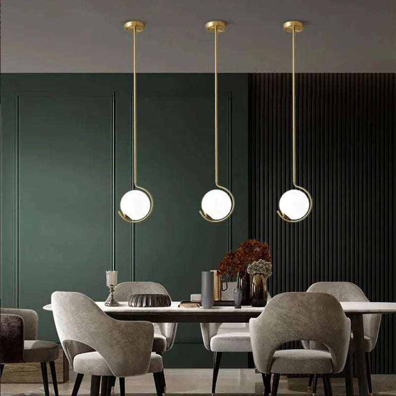 Luminaire Élégant en Cuivre avec Verre et LED Tricolore IL274586-ILLUMEEN.COM