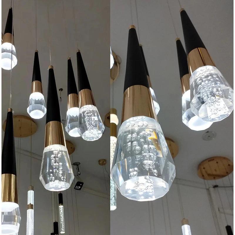 Luminaire Élégant en Diamant Or et Noir IL527391-ILLUMEEN.COM