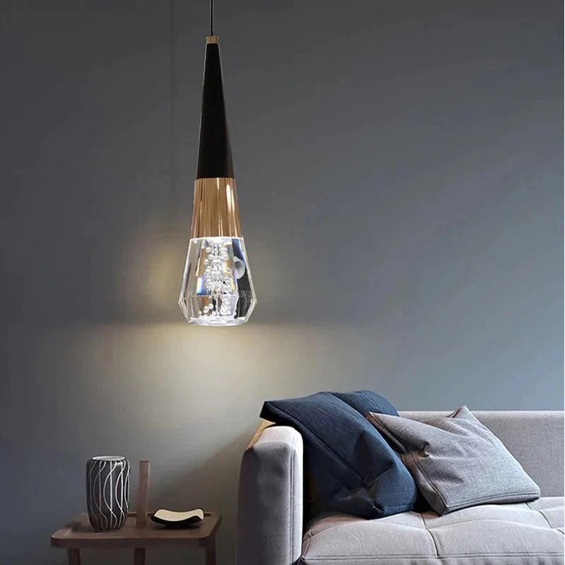 Luminaire Élégant en Diamant Or et Noir IL527391-ILLUMEEN.COM