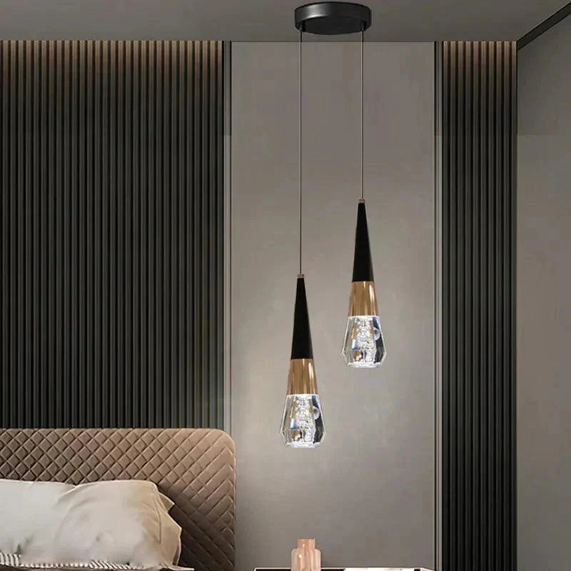 Luminaire Élégant en Diamant Or et Noir IL527391-ILLUMEEN.COM