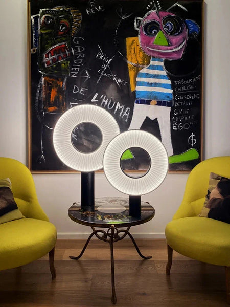 Luminaire Élégant en Fer et Tissu IL582913 - Lampe de Bureau LED Design Moderne-ILLUMEEN.COM
