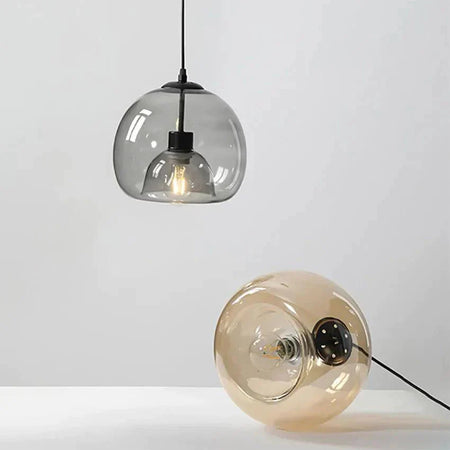 Luminaire Élégant en Fer Forgé et Verre Fumé IL573248-ILLUMEEN.COM