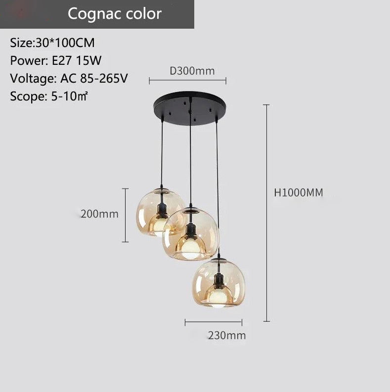 Luminaire Élégant en Fer Forgé et Verre Fumé IL573248-ILLUMEEN.COM