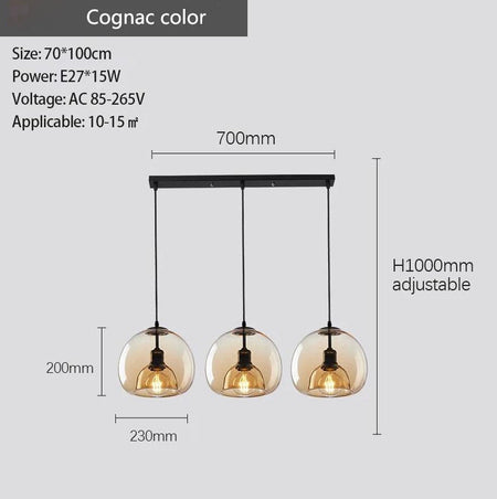 Luminaire Élégant en Fer Forgé et Verre Fumé IL573248-ILLUMEEN.COM
