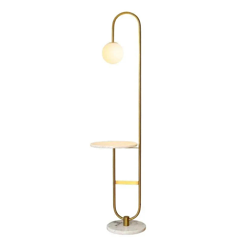 Luminaire Élégant en Fer Noir et Marbre Doré IL572914-ILLUMEEN.COM
